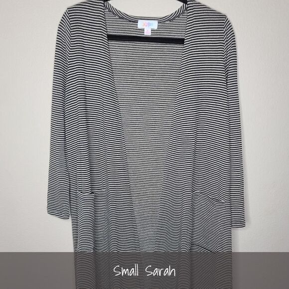 LuLaRoe Sarah Duster Cardigan Small Stripes NEW - Picture 1 of 2